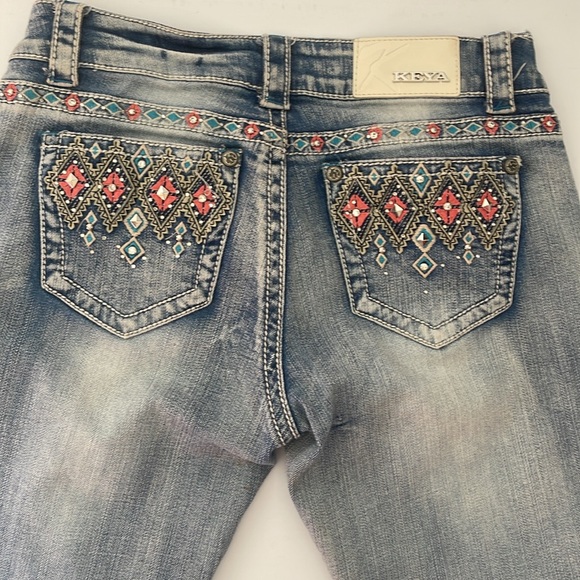 KEYA Aztec Jeans easy fit Size 29 - Picture 1 of 5